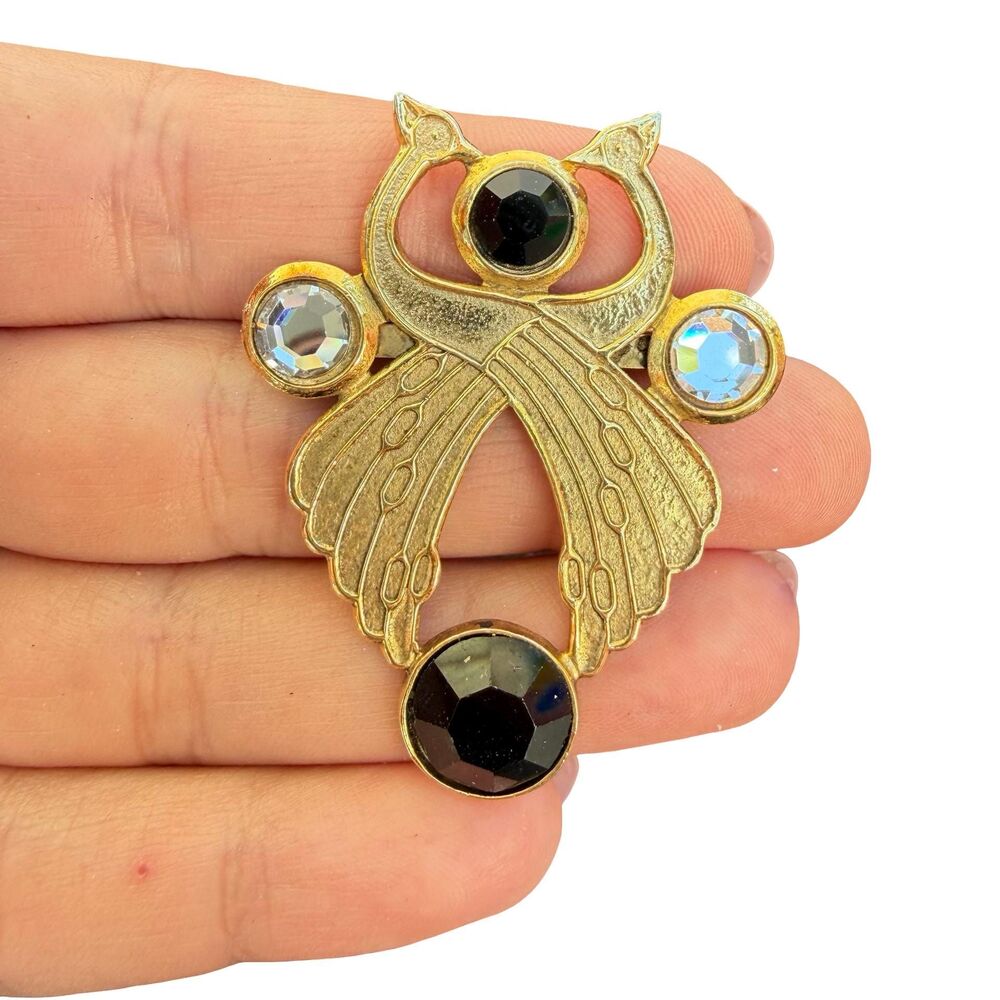 Vintage Jewelry Love Bird Brooch Peacock Pin